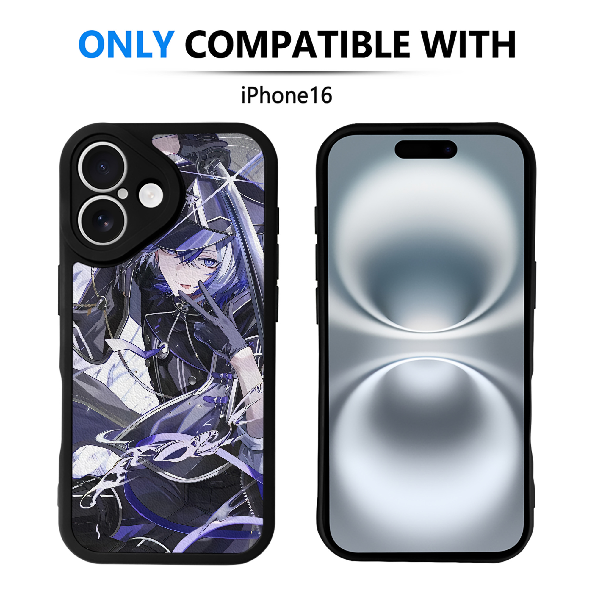 （画像用） 刀剣乱舞 Touken Ranbu 【iPhone 16シリーズ対応】シリコンスマホケース（レザー調） 材質：シリコン